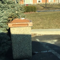 McDonald's - Overflowing garbage cans and tons of garbage in the parking lot.
