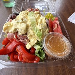 Original Sub Shop & Deli - Larger antipasto salad with a scoop of egg salad added. very satisfying