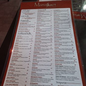 Mama Sushi - Menu - Sushi Bars Near Me - New York, New York