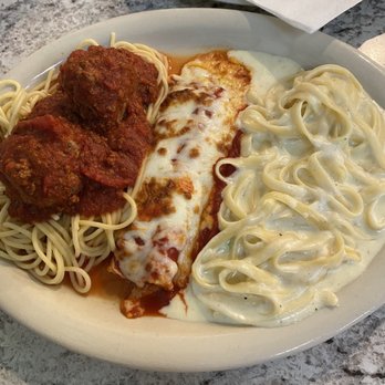 Mario's Pizza & Pasta - Pasta Trio - Italian Near Me - Seabrook, Texas