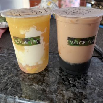 Möge Tee - Mango Yogurt (Slush) & Brown Sugar Bubble Milk - Bubble Tea Near Me - Flushing, New York