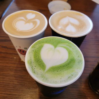Stumptown Coffee Roasters - Latte (top) Special Macha (bottom) - Coffee & Tea Near Me - Portland, Oregon