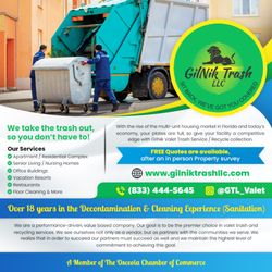 GilNik Valet Trash - Realtors- Property Management Benefits for large communities seeking ways to keep your property clean.