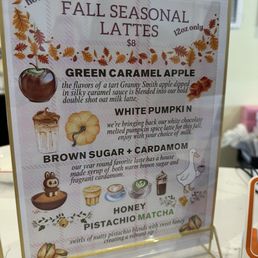 Seasonal lattes