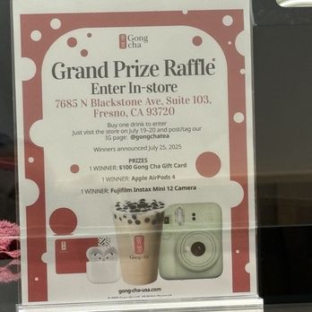 Gong Cha - Come in July 19 & 20th! - Bubble Tea Near Me - Fresno, California Gong Cha - Come in July 19 & 20th! - Bubble Tea Near Me - Fresno, California