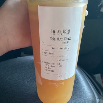 Sunright Tea Studio - Chino - Sunright fruit tea with honey boba - Bubble Tea Near Me - Chino, California Sunright Tea Studio - Chino - Sunright fruit tea with honey boba - Bubble Tea Near Me - Chino, California