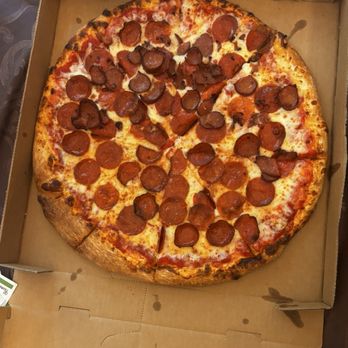 Mega Pizza & catering - Pepperoni and sausage - Pizza Near Me - Raleigh, North Carolina