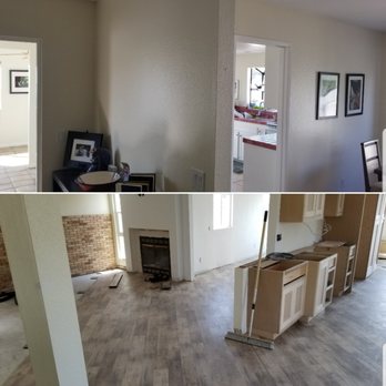 Oregon Trail Remodeling - Before and after, halfway point - General Contractors Near Me Oregon Trail Remodeling - Before and after, halfway point - General Contractors Near Me