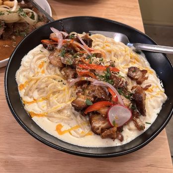 Inda + Mely - Sisig Carbonara - Filipino Near Me - San Bruno, California