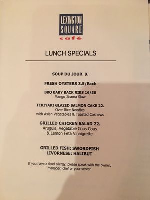 Menu photo 6 Lexington Square Cafe Mount Kisco, NY