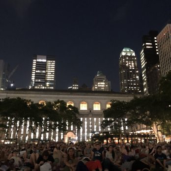 Bryant Park - View from behind me... Movie Night! - Parks Near Me - New York, New York