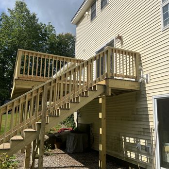 Last Cut Builders - a deck and stairs - Carpenters Near Me - Milford, New Hampshire Last Cut Builders - a deck and stairs - Carpenters Near Me - Milford, New Hampshire