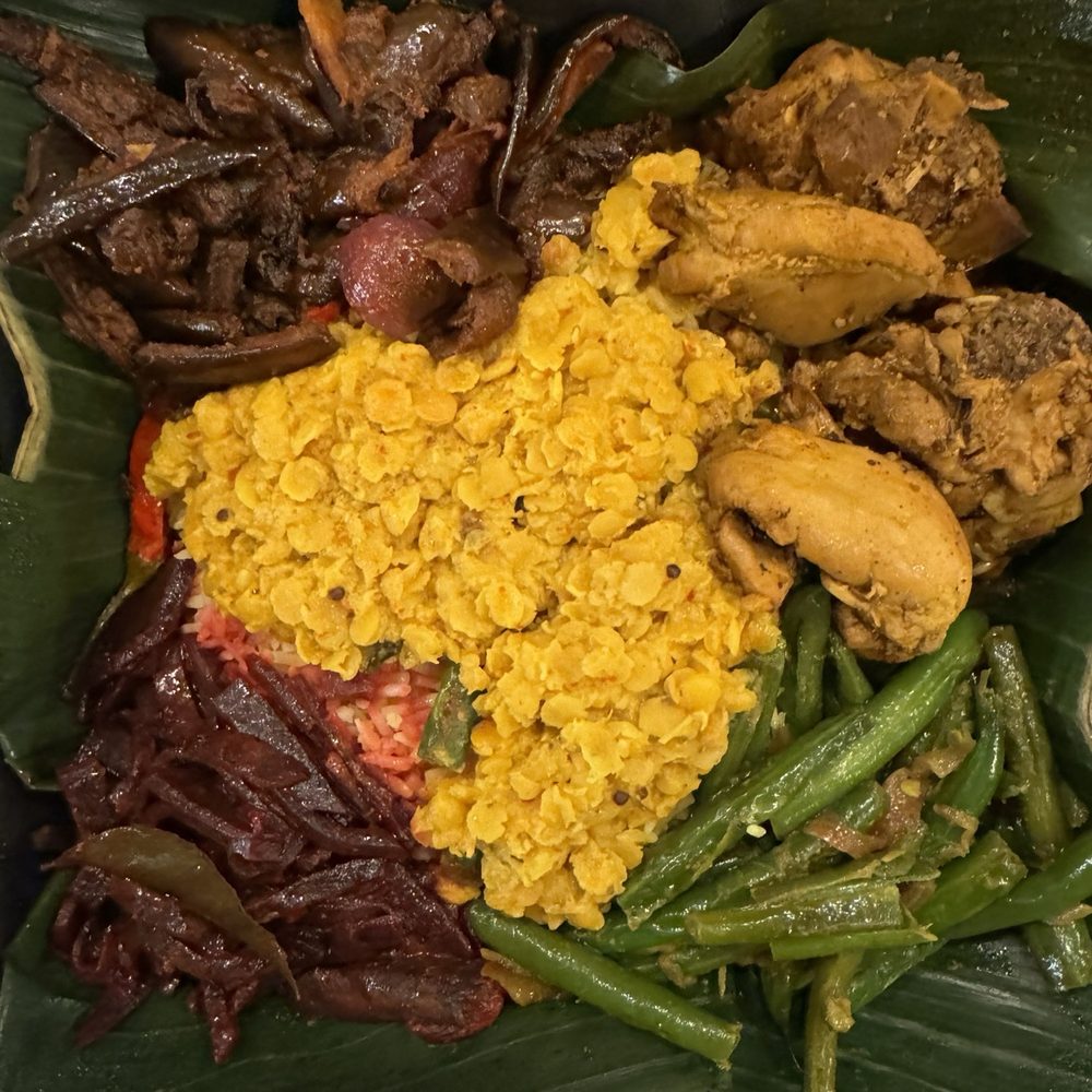 Rice N' Spice - Rice and Curry - Beetroot, Eggplant, Chicken, Green Beans and Lentils - Amazing - Sri Lankan Near Me - Anaheim, California Rice N' Spice - Rice and Curry - Beetroot, Eggplant, Chicken, Green Beans and Lentils - Amazing - Sri Lankan Near Me - Anaheim, California