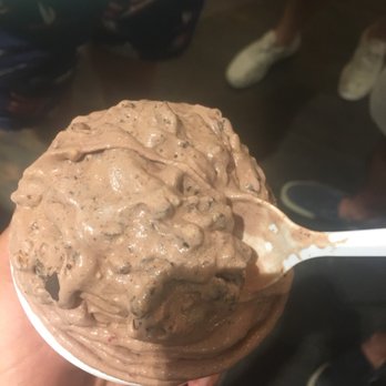 The Red Bean - Chocolate , dark chocolate, raspberry, almonds ice cream - Coffee & Tea Near Me - Annapolis, Maryland