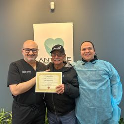 Antoine Dental Center - Congratulations to our amazing patient on receiving a 60-month warranty on his new dentures!
Call 713-691-8880 for your consult!