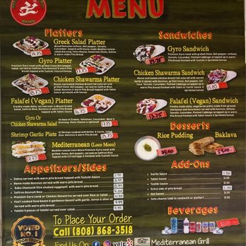 Mediterranean Grill - Food Trucks Near Me - Haiku, Hawaii