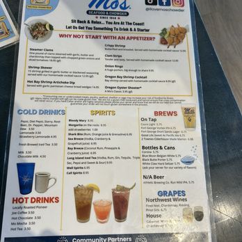 Mo's Seafood & Chowder - 8/2026 menu - Seafood Near Me - Seaside, Oregon Mo's Seafood & Chowder - 8/2026 menu - Seafood Near Me - Seaside, Oregon