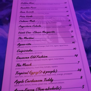 R&R Bar - Drink menu - Cocktail Bars Near Me - Portland, Oregon