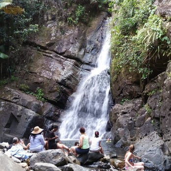 El Yunque Rainforest - Gorgeous La Mina Water Fall - Hiking Near Me - Luquillo, Puerto Rico