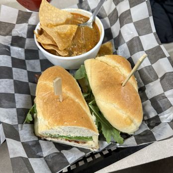 Okay Beer - Grilled chicken sandwich - Breweries Near Me - Honeoye Falls, New York