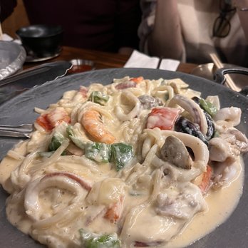 Sik Gaek - Hemul Cream Udon - Korean Near Me - Woodside, New York Sik Gaek - Hemul Cream Udon - Korean Near Me - Woodside, New York