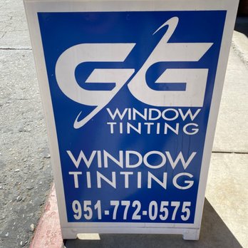 GG Window Tinting - The sign - Car Window Tinting Near Me - Riverside, California
