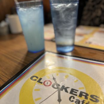 Clockers Cafe - a glass of water and a menu - American Near Me - Branson, Missouri