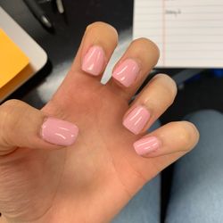 Liberty Nails - My nails the day after I got them done. They were much worse when I left the salon.