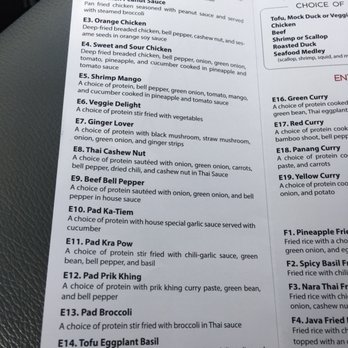 Nara Thai - Togo menu by door - Thai Near Me - Houston, Texas Nara Thai - Togo menu by door - Thai Near Me - Houston, Texas