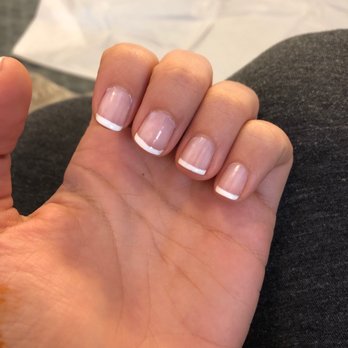Gigi Nails & Spa - Uneven French manicure - Nail Salons Near Me - Cedarhurst, New York