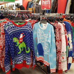 Yes, they are perpetuating the ugly Christmas sweater fad. Yes, they are perpetuating the ugly Christmas sweater fad.