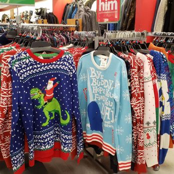 Tj Maxx - Yes, they are perpetuating the ugly Christmas sweater fad. - Department Stores Near Me - Westlake Village, California Tj Maxx - Yes, they are perpetuating the ugly Christmas sweater fad. - Department Stores Near Me - Westlake Village, California