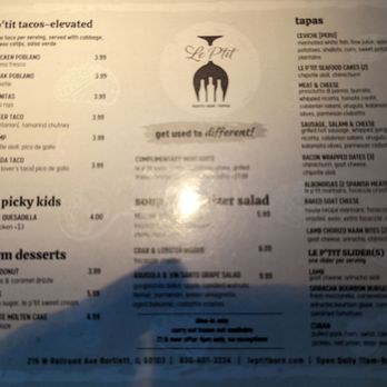 Le P'tit Fusion Tapas and Bar - Tapas/Small Plates Near Me - Bartlett, Illinois