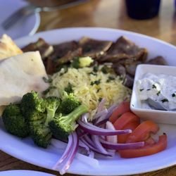 Delphi Greek Restaurant and Bar - Beef and lamb gyro plate