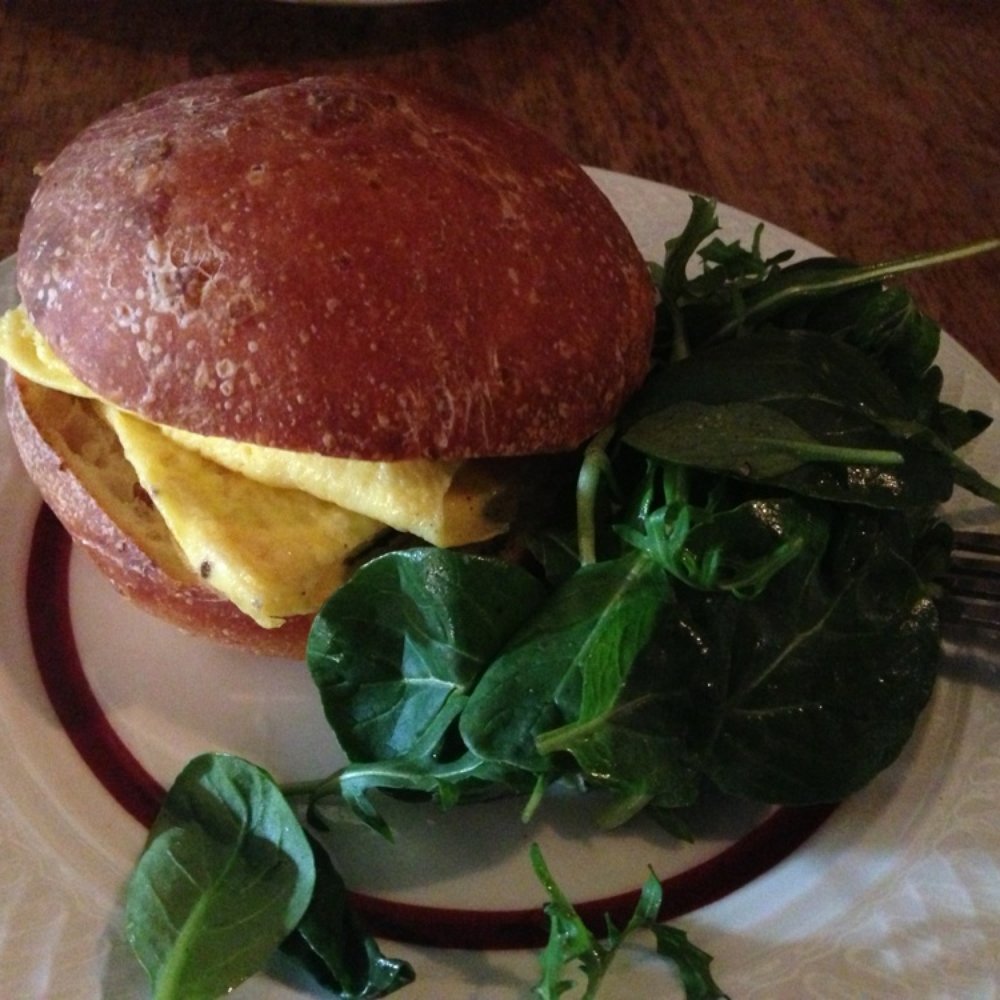Skytown - Egg sandwich with greens - New American Near Me - Brooklyn, New York Skytown - Egg sandwich with greens - New American Near Me - Brooklyn, New York