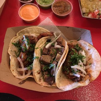 Taco Bamba Vienna - Shredded Beef, Beef Tongue, and crispy intestine tacos. Beef Tongue was the BOMB!!! - Mexican Near Me - Vienna, Virginia Taco Bamba Vienna - Shredded Beef, Beef Tongue, and crispy intestine tacos. Beef Tongue was the BOMB!!! - Mexican Near Me - Vienna, Virginia
