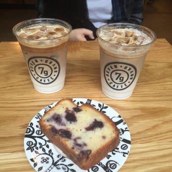 Seven Grams Caffe - iced lattes and a lemon blueberry cake~ - Coffee & Tea Near Me - New York, New York Seven Grams Caffe - iced lattes and a lemon blueberry cake~ - Coffee & Tea Near Me - New York, New York