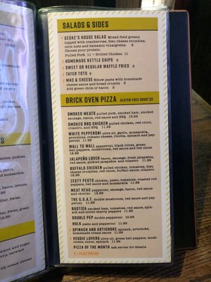 Menu photo 7 The Union Drafthouse Canyons El Paso, TX