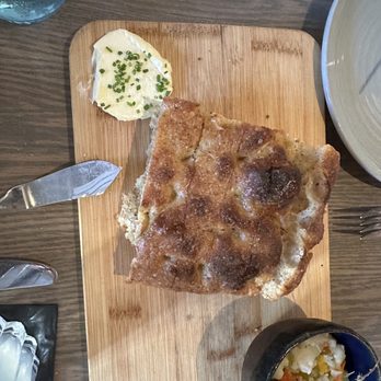 Pez Coastal Kitchen - Focaccia, giardiniera, cultured butter, flaky salt- yum - Seafood Near Me - Pasadena, California Pez Coastal Kitchen - Focaccia, giardiniera, cultured butter, flaky salt- yum - Seafood Near Me - Pasadena, California