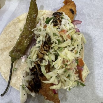 Kimkey Shrimp Seafood Boil - Fish taco with hot sauce - Seafood Near Me - Indio, California Kimkey Shrimp Seafood Boil - Fish taco with hot sauce - Seafood Near Me - Indio, California