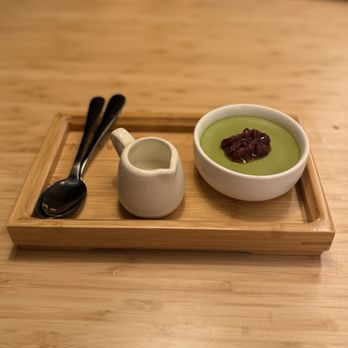 Kyuramen - Downtown Chicago - Matcha Pudding W. Red Bean - Japanese Curry Near Me - Chicago, Illinois