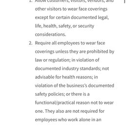 COVID-19 Business Regulations COVID-19 Business Regulations