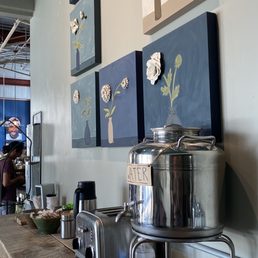a coffee shop counter