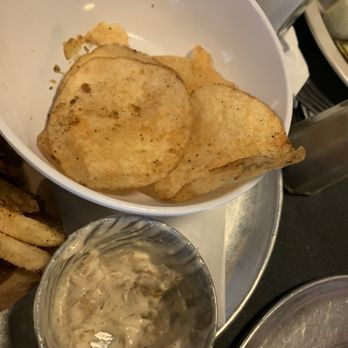 Moo Creamery - House made potato chips and onion dip - Burgers Near Me - Bakersfield, California Moo Creamery - House made potato chips and onion dip - Burgers Near Me - Bakersfield, California