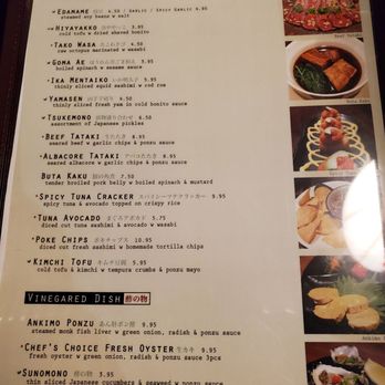 Izakaya Go - Food menu pg. 1 - Sushi Bars Near Me - Las Vegas, Nevada