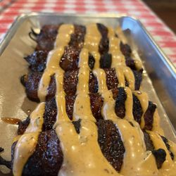 Brisket stuffed jalapeno peppers