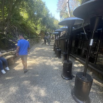 Cold Spring Tavern - Walkway to the back seating area - American Near Me - Santa Barbara, California