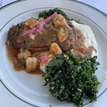 The Magnolia Room - Local Catch Flounder w/ grits and kale salad - Diners Near Me - Cape May, New Jersey The Magnolia Room - Local Catch Flounder w/ grits and kale salad - Diners Near Me - Cape May, New Jersey