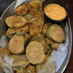 Molly's Tavern and Restaurant - Fried pickles. Not crispy at all but tasted good
