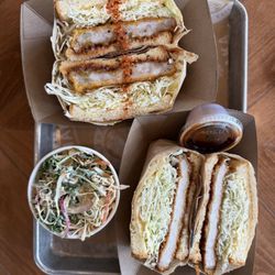 Tanaka - crispy shrimp katsu, pork katsu, & kale slaw